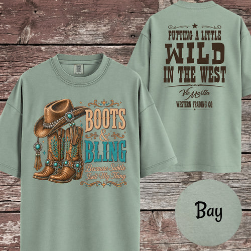 Boots & Bling Because Subtle Isn't My Thing T-Shirt