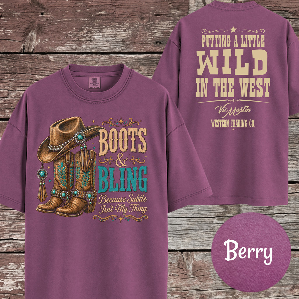 Boots & Bling Because Subtle Isn't My Thing T-Shirt