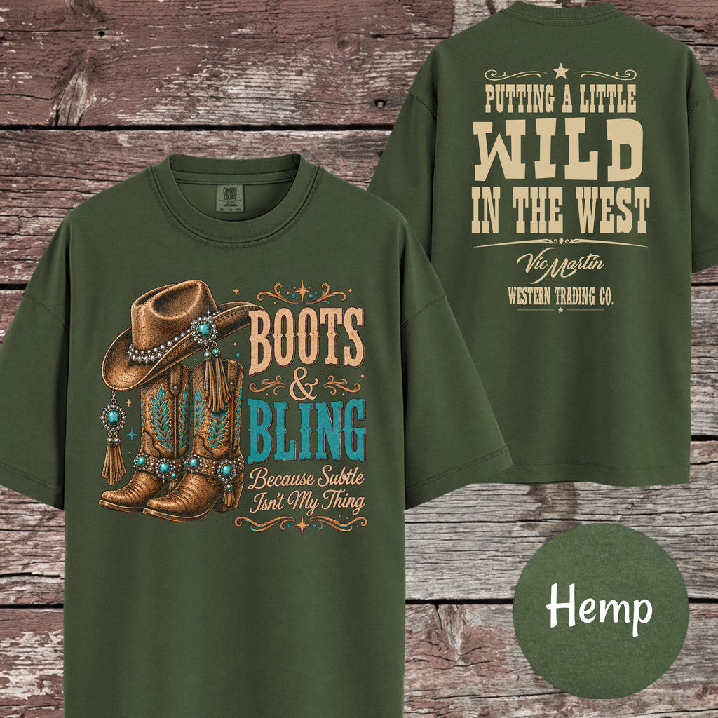 Boots & Bling Because Subtle Isn't My Thing T-Shirt