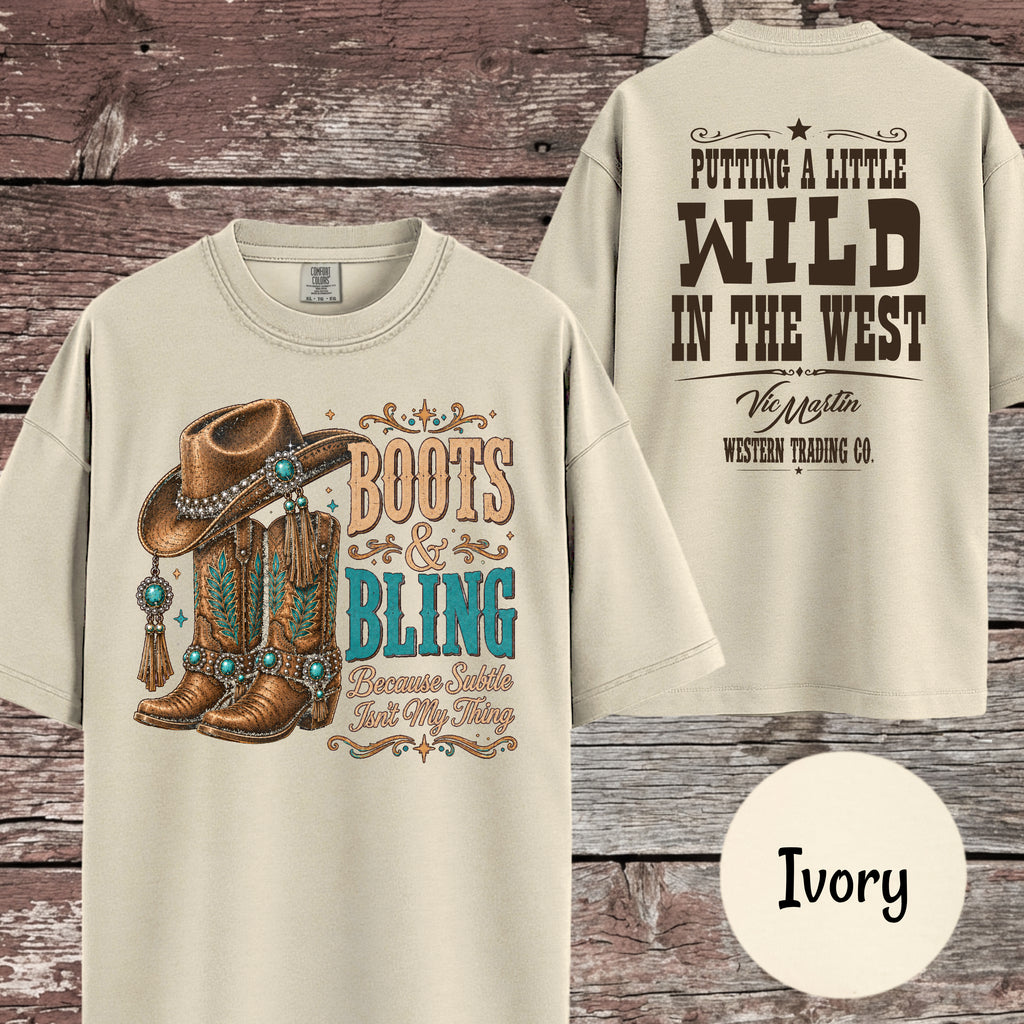 Boots & Bling Because Subtle Isn't My Thing T-Shirt