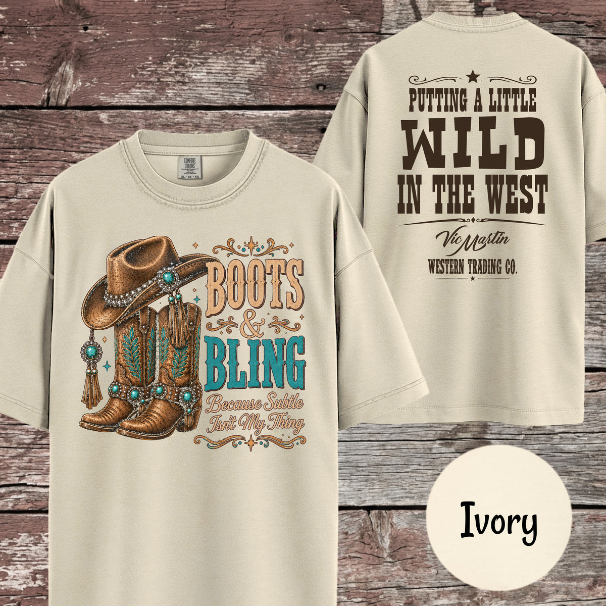 Boots & Bling Because Subtle Isn't My Thing T-Shirt