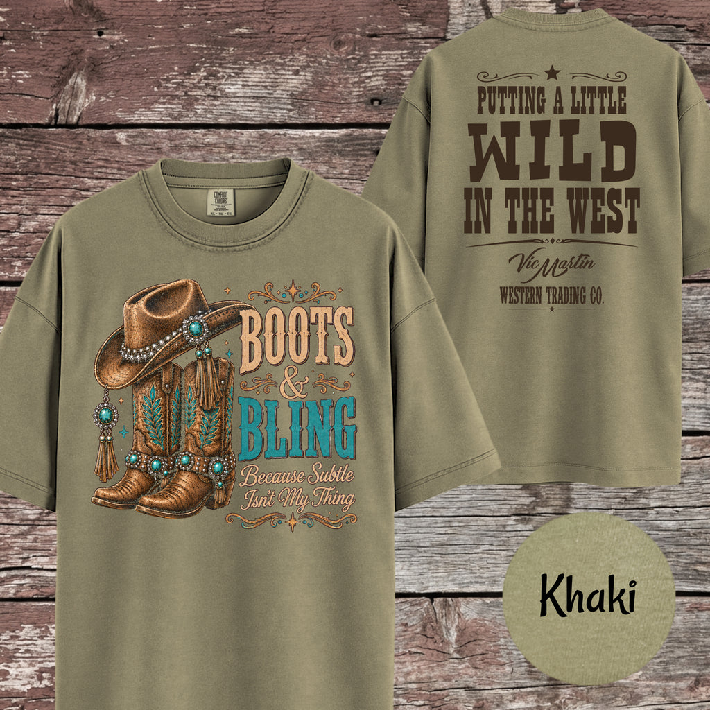 Boots & Bling Because Subtle Isn't My Thing T-Shirt