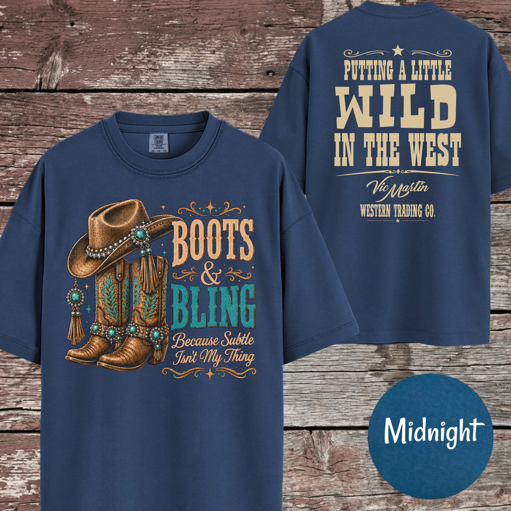 Boots & Bling Because Subtle Isn't My Thing T-Shirt