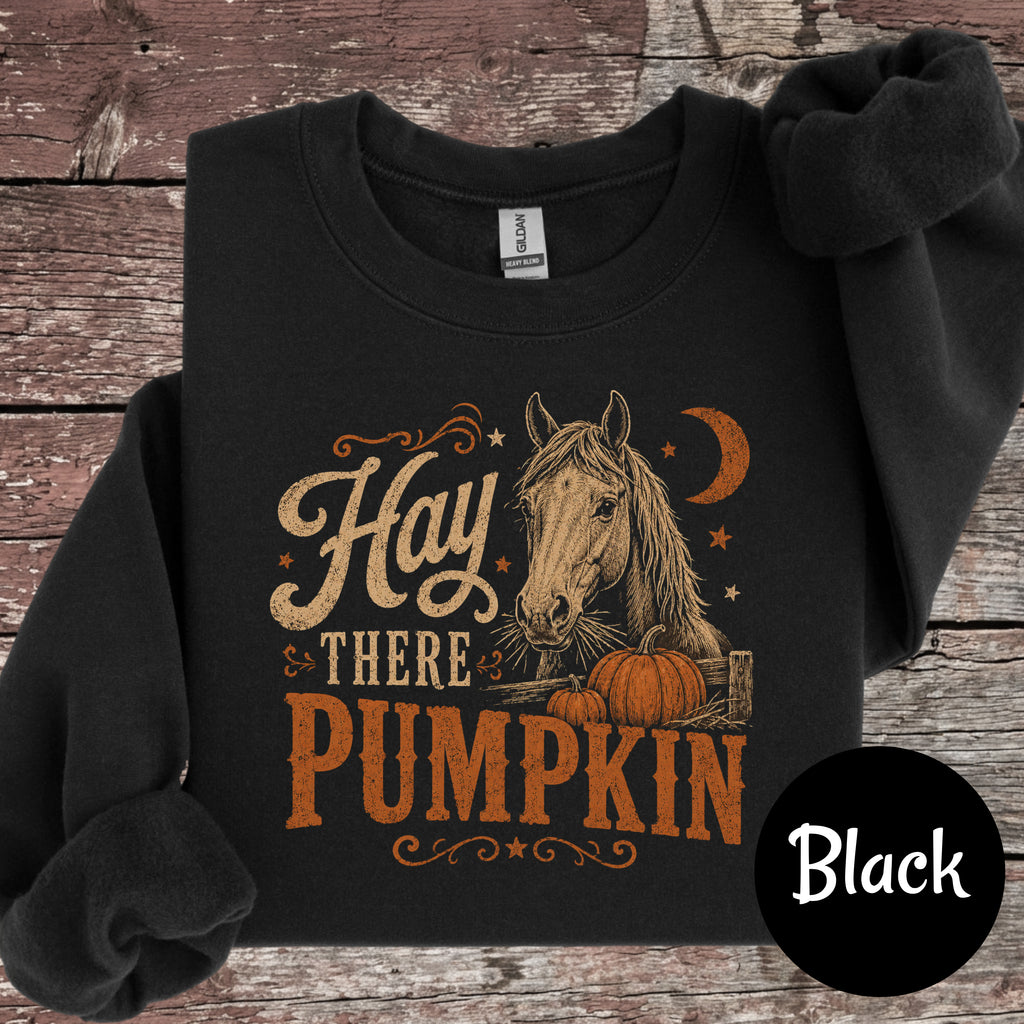 HAY THERE Pumpkin Crewneck Sweatshirt