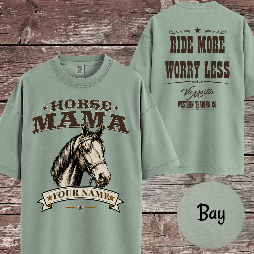 Personalized Horse Mama Heritage T-Shirt