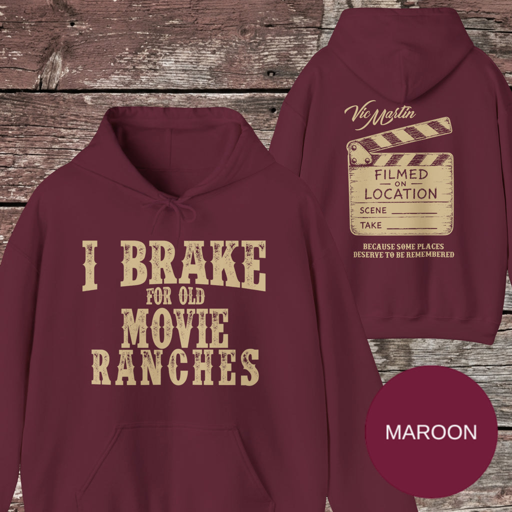 I Brake For Old Movie Ranches Hoodie