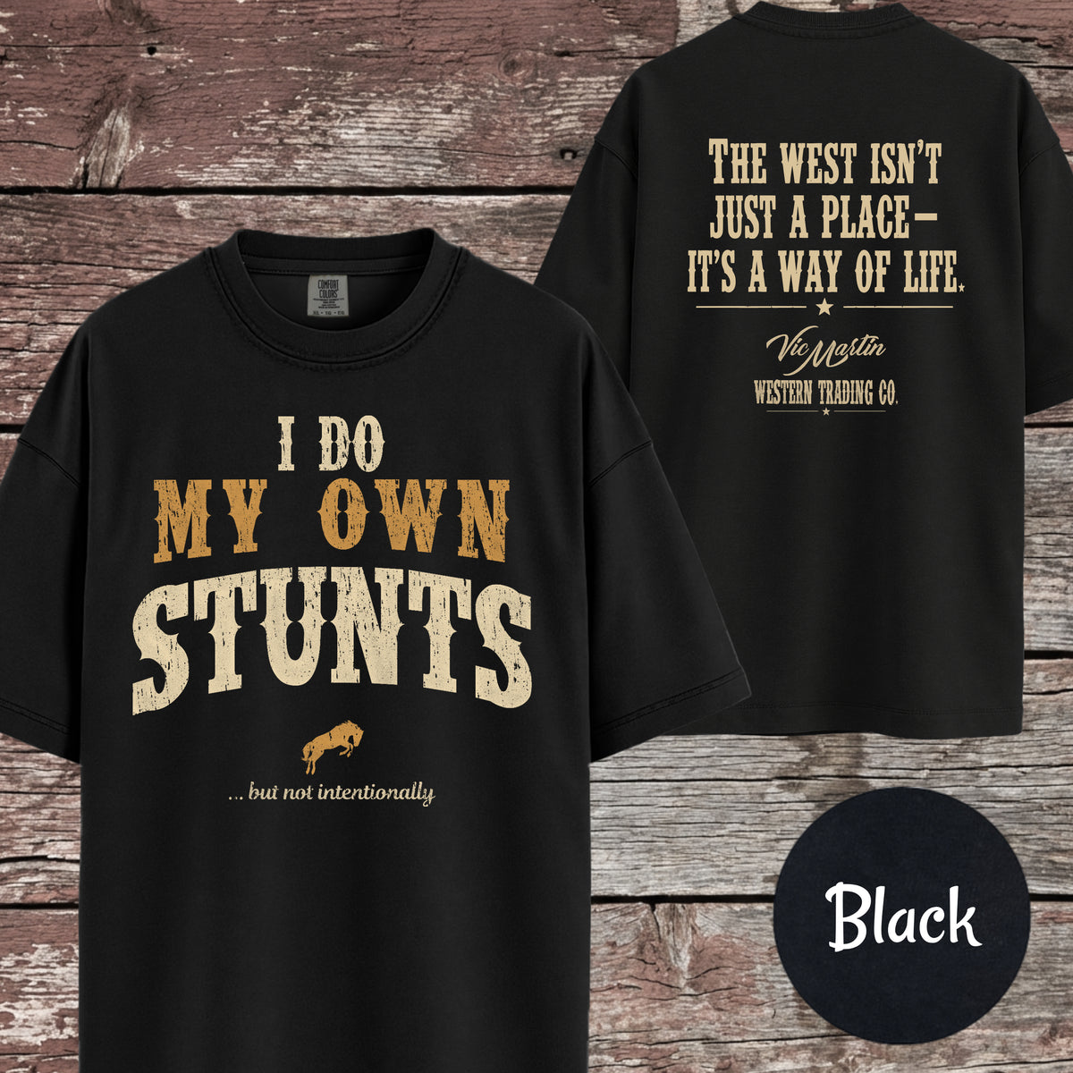I Do My Own Stunts Funny Horse Girl T-Shirt