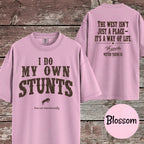I Do My Own Stunts Funny Horse Girl T-Shirt