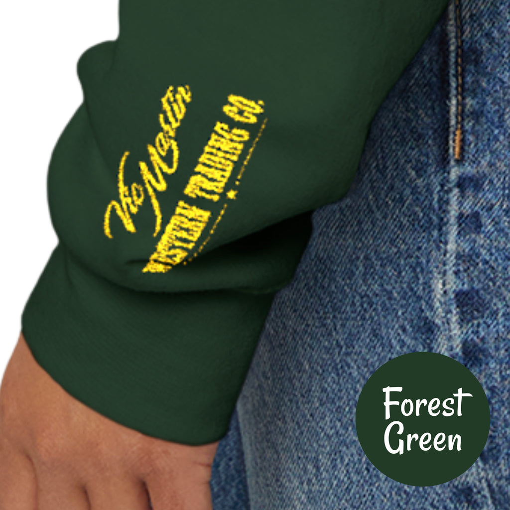 EMBROIDERED Mounted Shooting LOVE Crewneck Sweatshirt