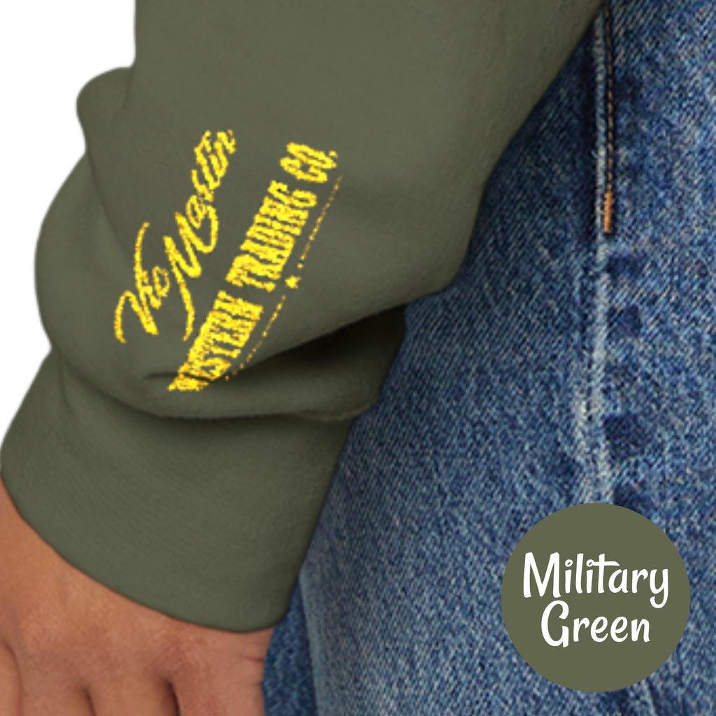 EMBROIDERED Mounted Shooting LOVE Crewneck Sweatshirt