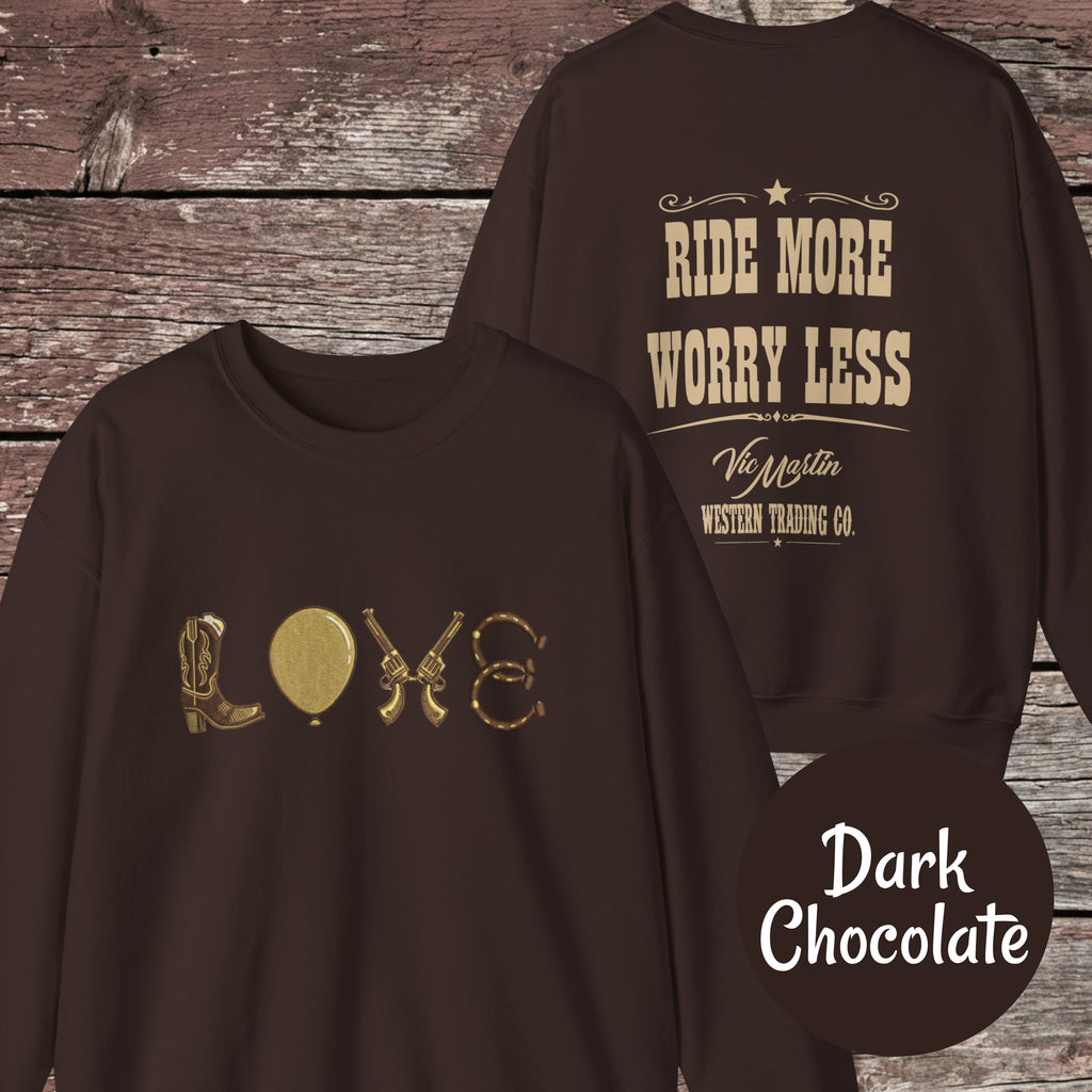 Mounted Shooting LOVE Crewneck Sweatshirt