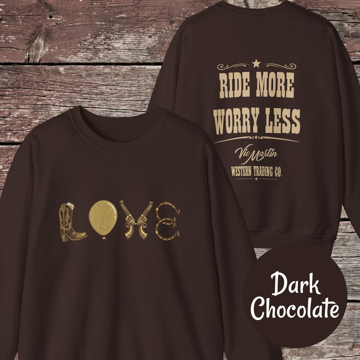 Mounted Shooting LOVE Crewneck Sweatshirt