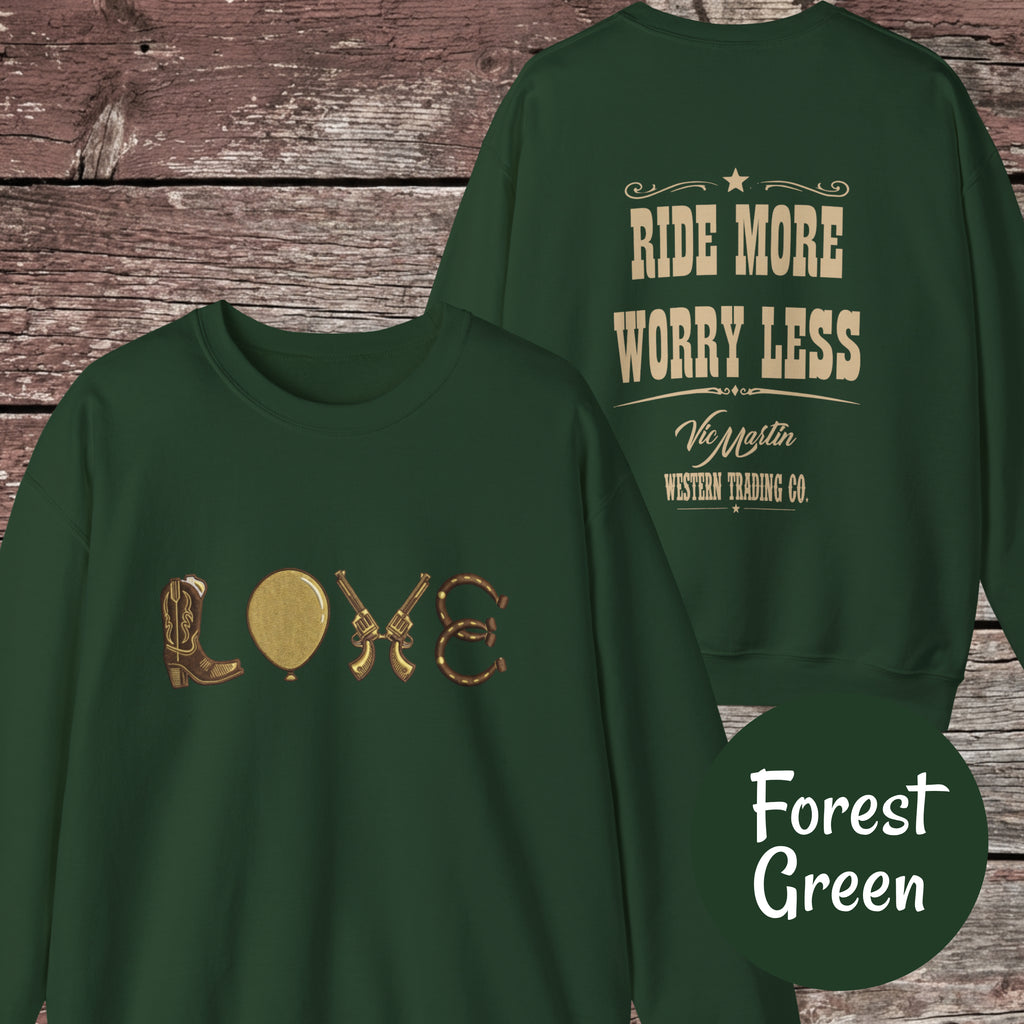 Mounted Shooting LOVE Crewneck Sweatshirt