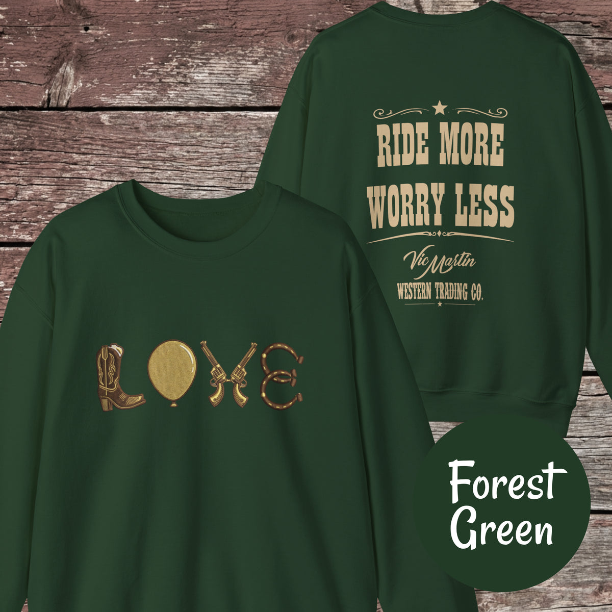 Mounted Shooting LOVE Crewneck Sweatshirt