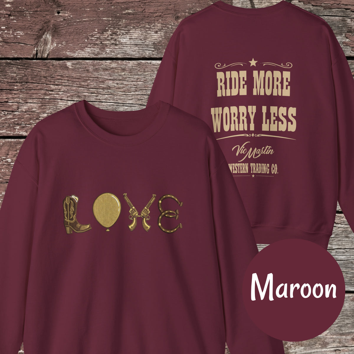 Mounted Shooting LOVE Crewneck Sweatshirt