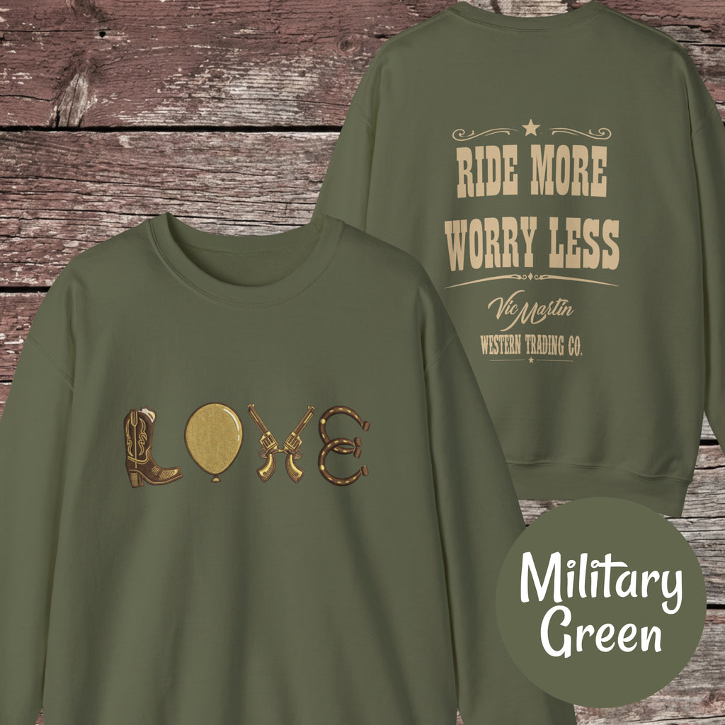 Mounted Shooting LOVE Crewneck Sweatshirt