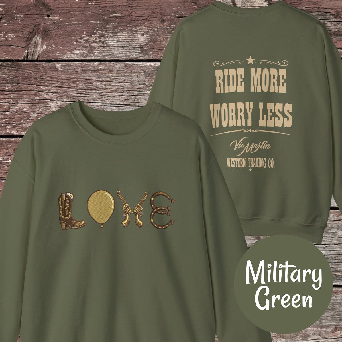 Mounted Shooting LOVE Crewneck Sweatshirt