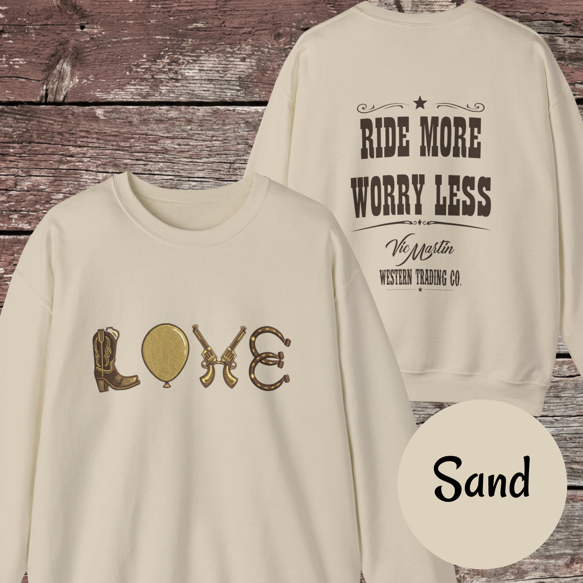 Mounted Shooting LOVE Crewneck Sweatshirt