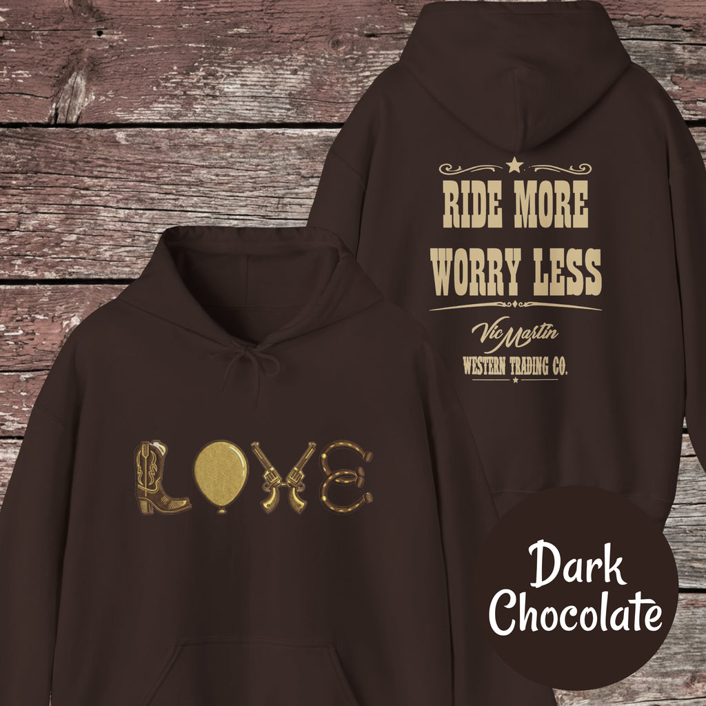 Mounted Shooting Love Hoodie
