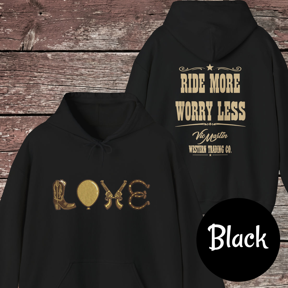 Mounted Shooting Love Hoodie