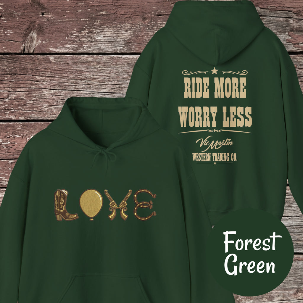 Mounted Shooting Love Hoodie
