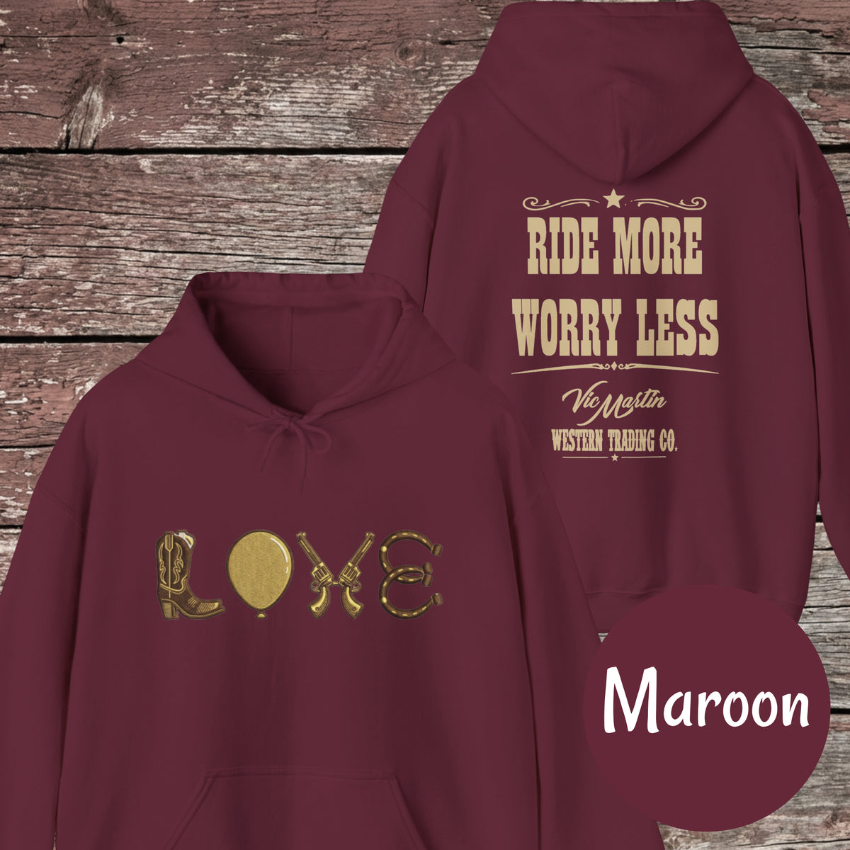 Mounted Shooting Love Hoodie