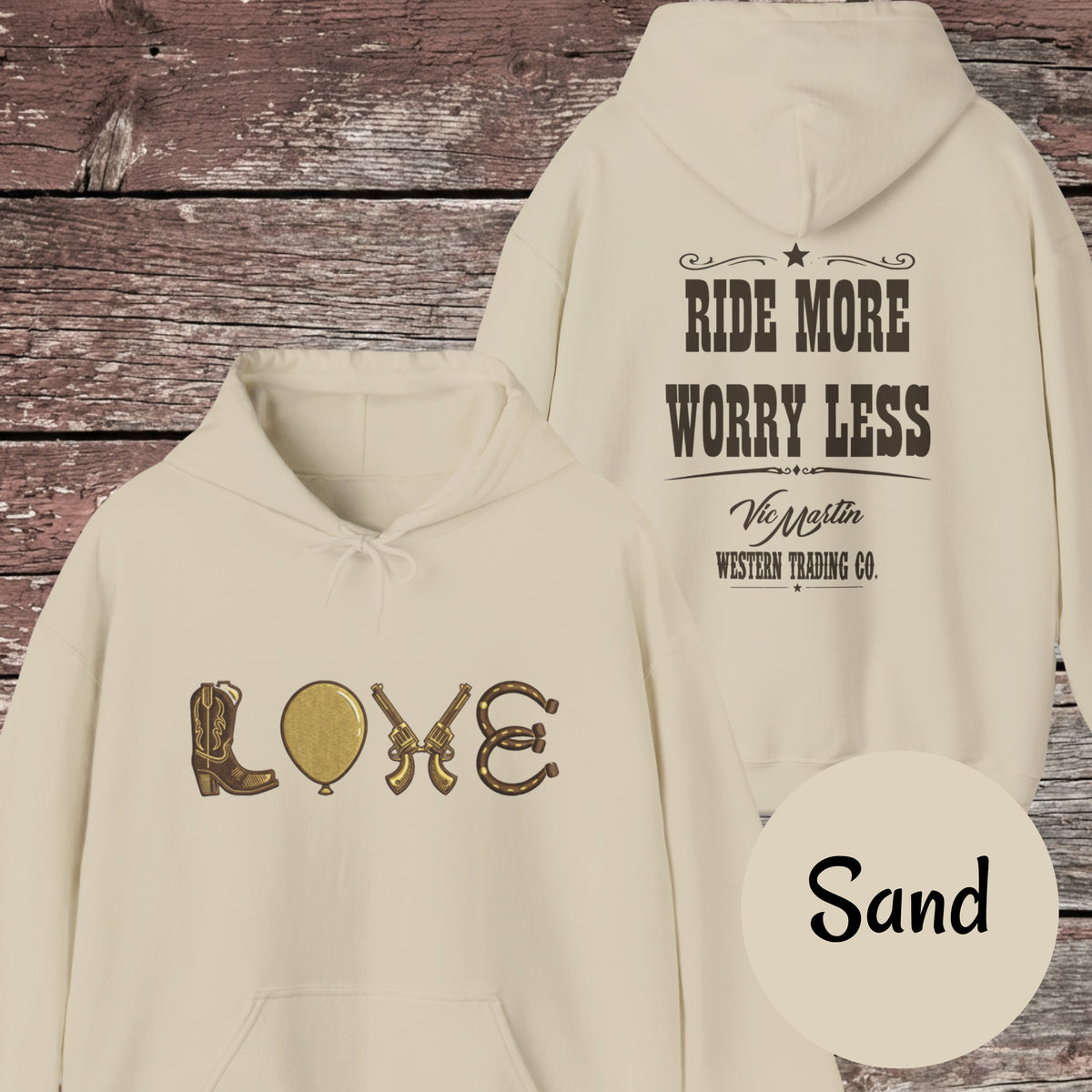 Mounted Shooting Love Hoodie