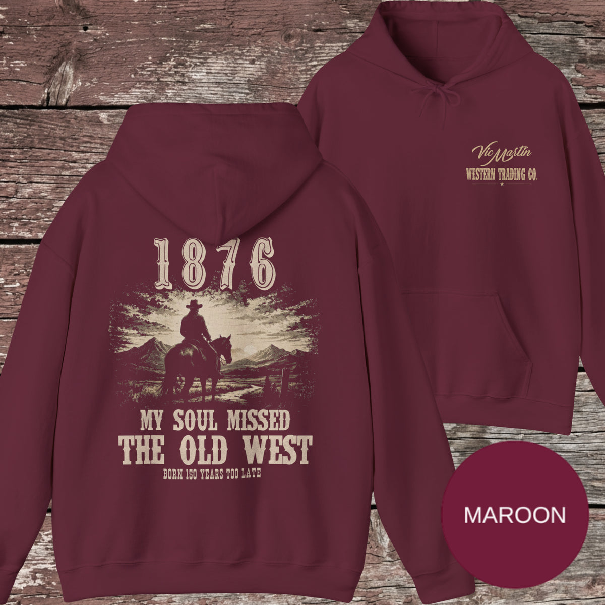 My Soul Missed the Old West Hoodie