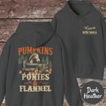 Pumpkins, Ponies & Flannel Hoodie