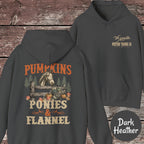 Pumpkins, Ponies & Flannel Hoodie