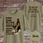 Matching Cowboy Shirt, Ride Hard Shoot Straight T-Shirt
