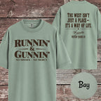 Runnin & Gunnin, No Misses No Mercy Mounted Shooting T-Shirt