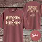 Runnin & Gunnin Shirt, Horse Runs I Gun Mounted Shooting T-Shirt