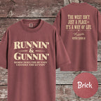Runnin & Gunnin, Horse Does the Runnin I Handle the Gunnin Mounted Shooting T-Shirt