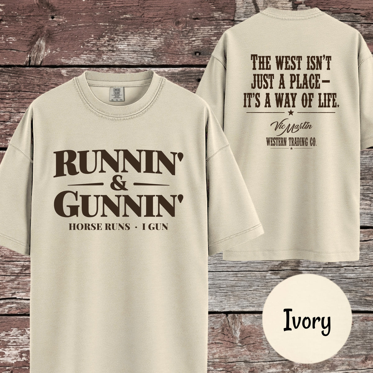 Runnin & Gunnin Shirt, Horse Runs I Gun Mounted Shooting T-Shirt