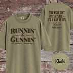Runnin & Gunnin, No Misses No Mercy Mounted Shooting T-Shirt