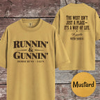 Runnin & Gunnin Shirt, Horse Runs I Gun Mounted Shooting T-Shirt