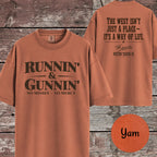 Runnin & Gunnin, No Misses No Mercy Mounted Shooting T-Shirt