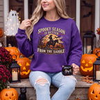 Spooky Season Is Better from the Saddle Crewneck Sweatshirt