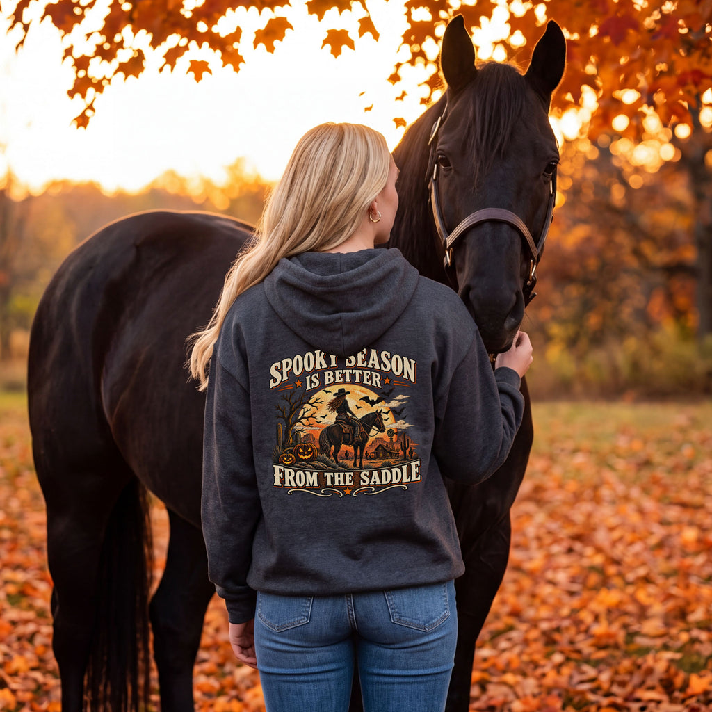 Spooky Season Is Better from the Saddle Hoodie