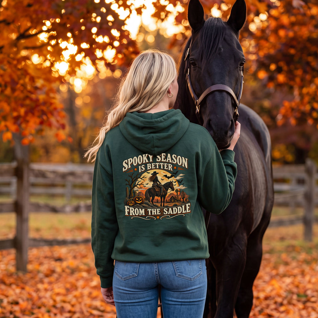 Spooky Season Is Better from the Saddle Hoodie