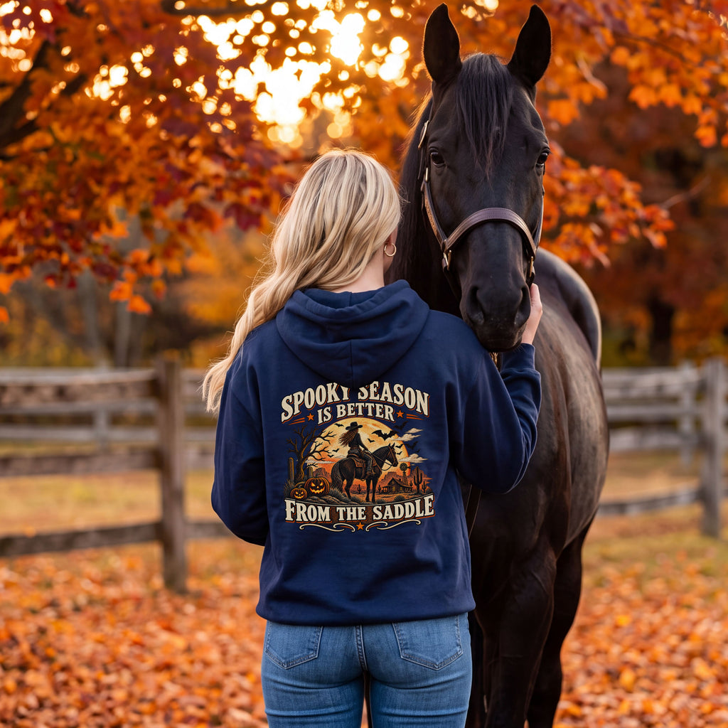 Spooky Season Is Better from the Saddle Hoodie