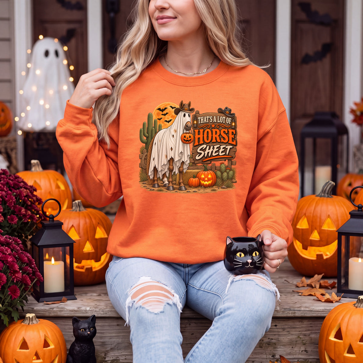 That’s a Lot of Horse Sheet Crewneck Sweatshirt
