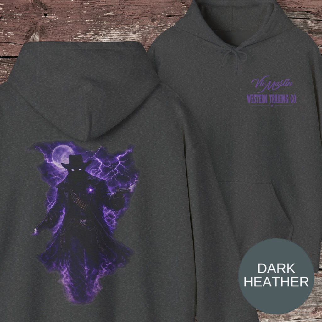 The Iron Lawman Phantom Frontier Western Fantasy Hoodie