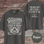 Cowboy Action On the Weekends I Toss Lead & Pick Up Brass T-Shirt